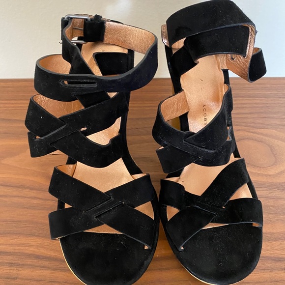 Marc by Marc Jacobs Black Gold Platforms - Picture 5 of 11